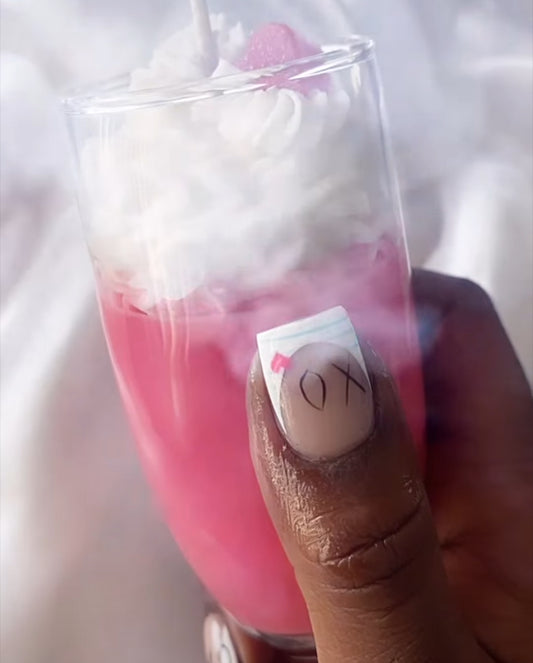Valentine’s Day Wine Glass Candle